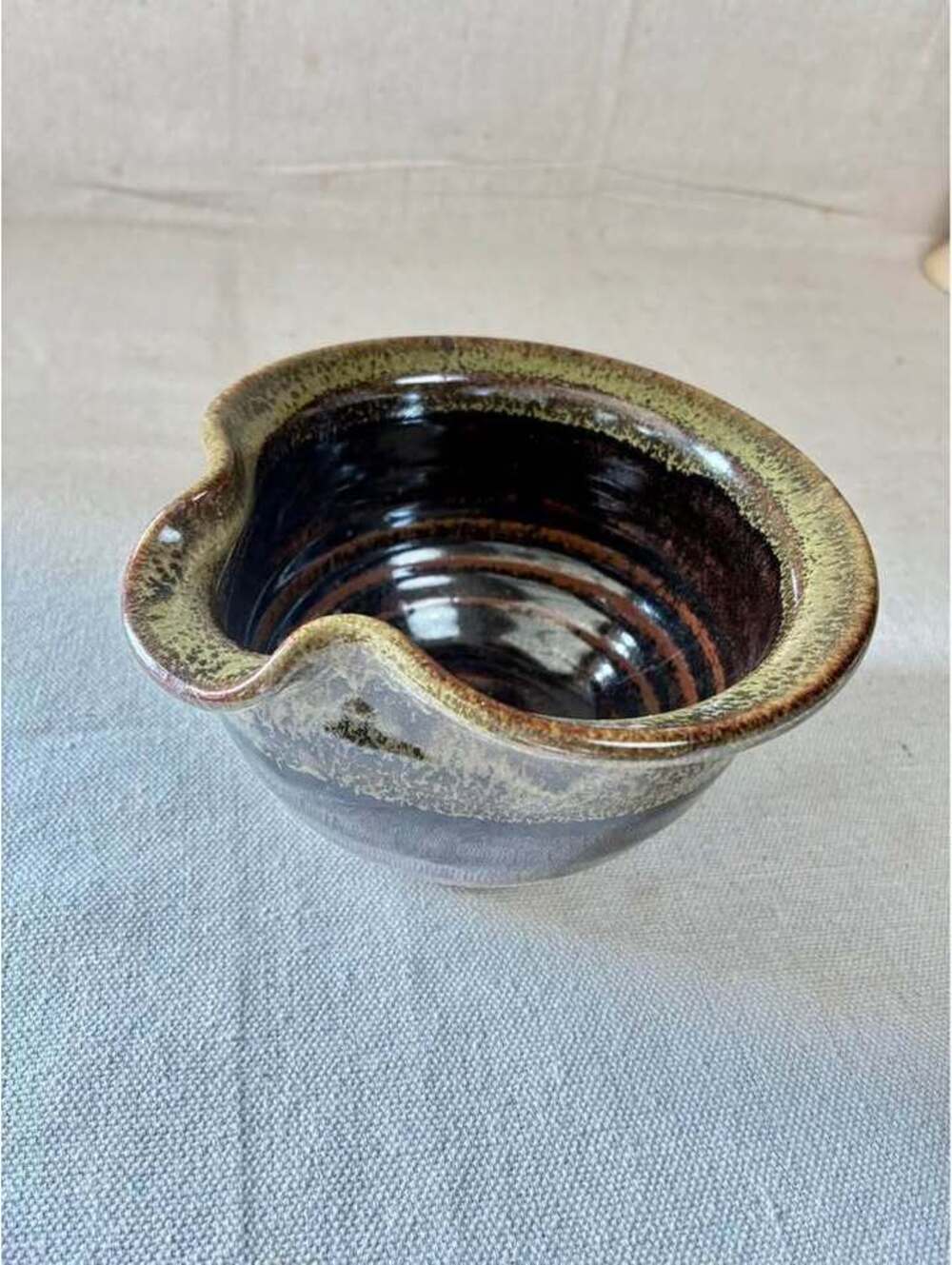 Handmade Ceramic Bowl with Spout